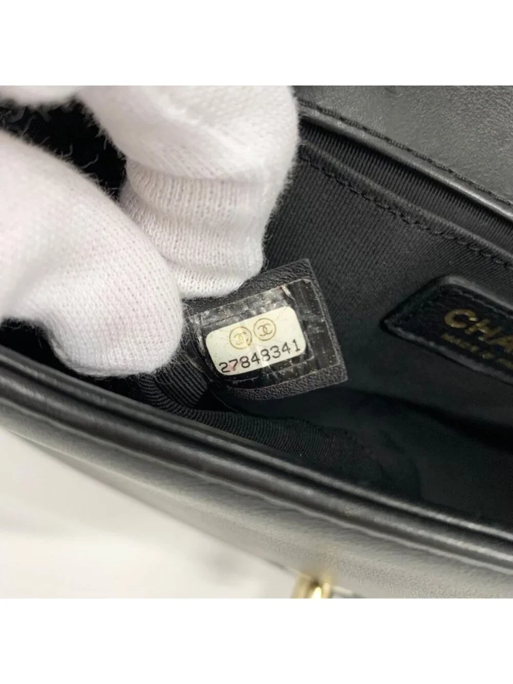 Chanel Boy 20 Quilted Lambskin Gunmetal Shoulder Bag